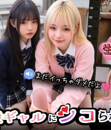 Angelsgarden❤【実写系Hゲーム】好きな娘の前で金髪ギャルにシコられる！射精限界おち●ぽ焦らし我慢｜評価5.00