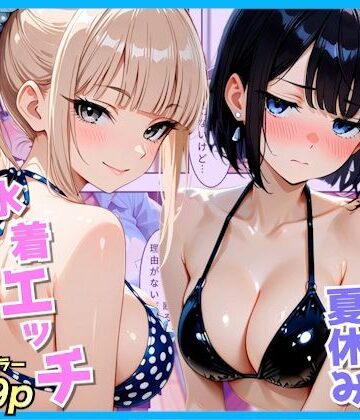 AA ダブルエース❤クラスの夏休みに巨乳ギャル2人と海辺の別荘で水着セックス｜評価